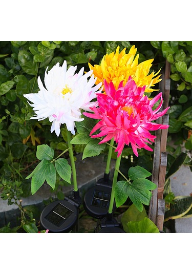 Dofolink Otomatik Aydınlatma Sarı Gül Şekilli Güneş Enerjili Bahçe Lambası - Ip44 Su Geçirmez, Kolay Kurulum Sarı