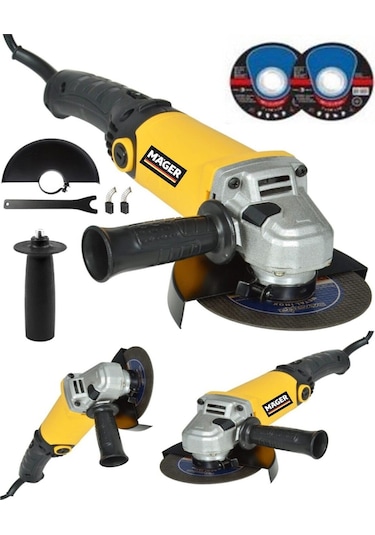 Mager Avuç İçi Taşlama 115 Mm Devir Ayarlı 2 Adet Kesme Taşı