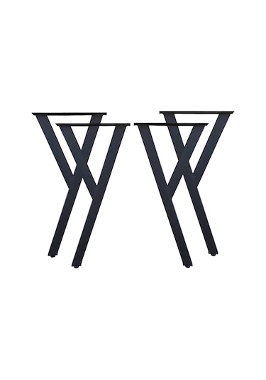 Bin1Fırsatt Metal Ayak 4 Lü Y Model Masa Ayağı Yemek Çalışma Masası Ayakları