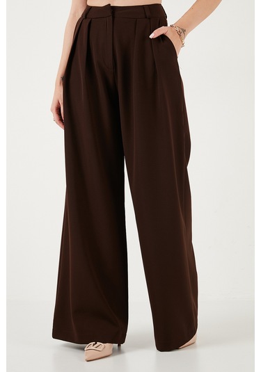 Lela Bayan Pantolon 6522016 Kahve Kahve