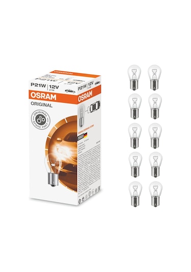 7506 P21w 93 Sinyal Stop Ampul 12v 21w 10 Adet Tek Duy Düz