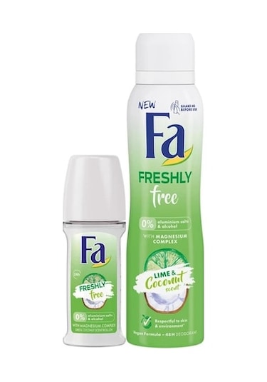 Fa Coconut&Lime Sprey Deodorant 150 ML + Roll-On Deodorant 50 ML