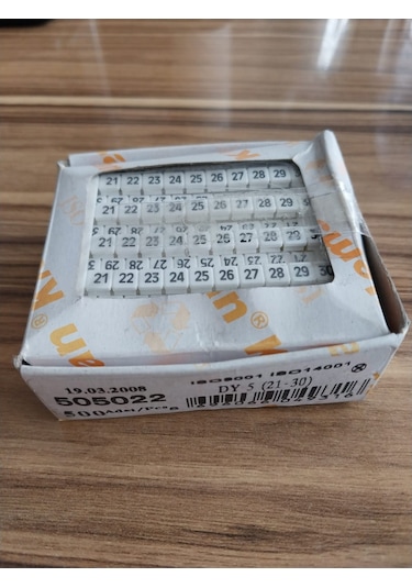 Klemsan 5x5 Baskılı etiket (21-30)