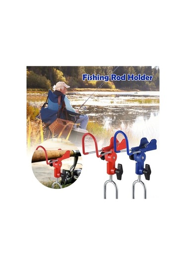 Novahub Paslanmaz Çelik Kırmızı/beyaz Balıkçılık Çubuğu Tutucu, 40x14cm, 290g