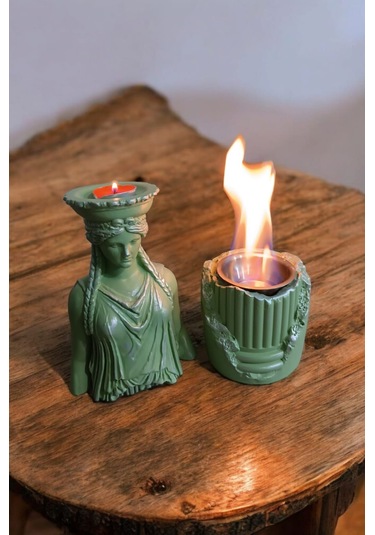 Dekoratif Karyadit Kızı Ve Ateş Çukuru Seti Hediyeli Yeşil