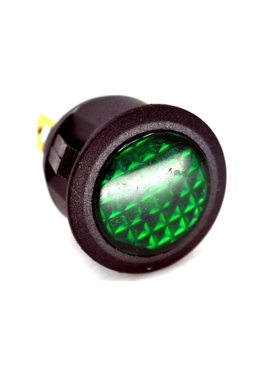 Yeşil Göz Lambası 12v Led 23mm Gösterge İkaz