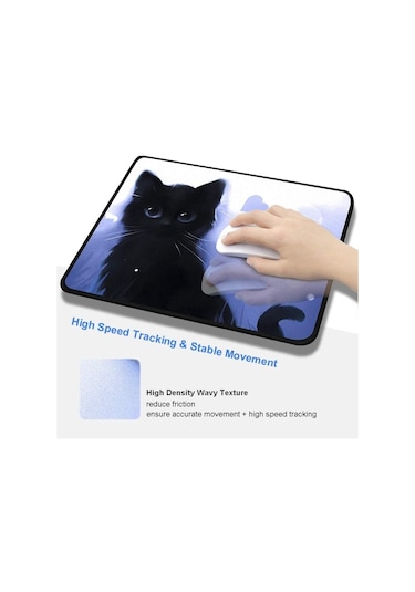 Kedi Karikatür Kaymaz E-spor Oyunu Mouse Pad
