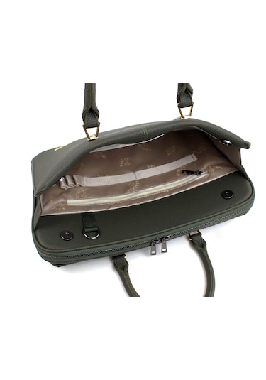 Kadın Haki Renk İpad Notebook 13 & 14 İnç Laptop Ve Evrak Çantası Haki