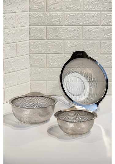 Arow Paslanmaz Çelik 24 Cm Süzgeç - D-866 Inox