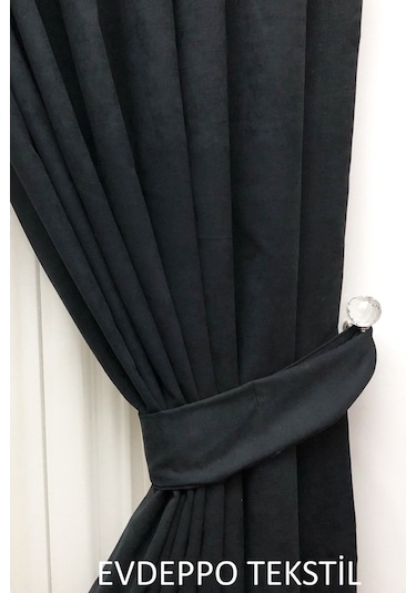 Evdepo Home Fon Perde Soft Siyah (406648133) Siyah