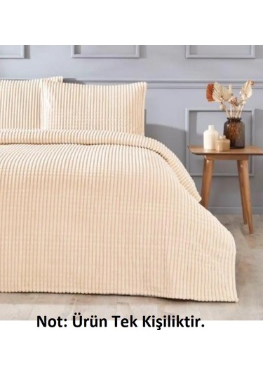 Merinos Modern Line Tek Kişilik Battaniye Seti 150x220 -mocha Mocha