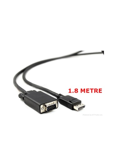 Displayport To Vga Display Port Vga Kablo 1.8M