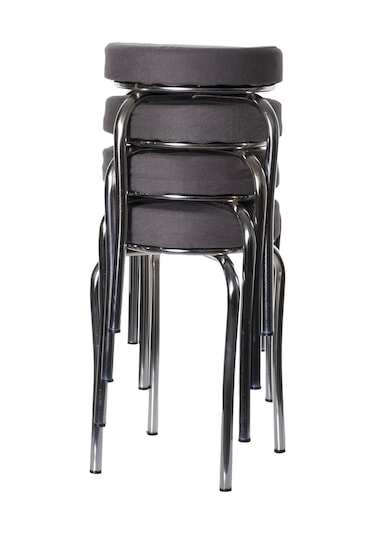 Tabure Kumaş Gri ( 4 Adet )