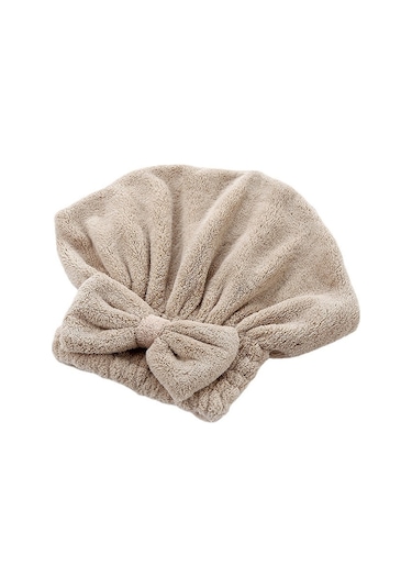 Springsun Pembe Ultra Emici Saç Kurulama Bonesi - Kalın Koton Kumaş, Pratik Kullanım Pembe