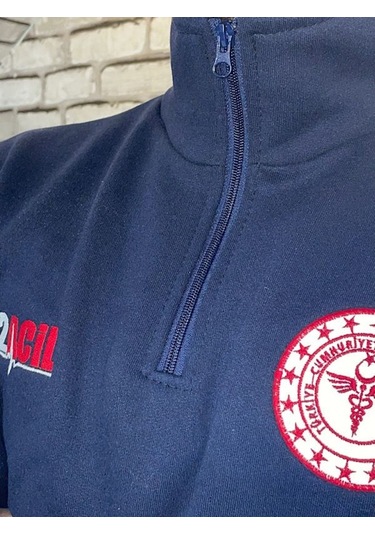 Acil Sağlık Yarım Fermuarlı Sweat