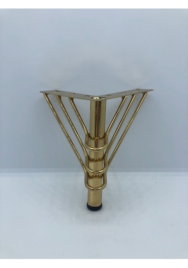 Metal, 12 Cm Gold Kaplama , Koltuk,baza Mobilya Ayağı 4 Adet