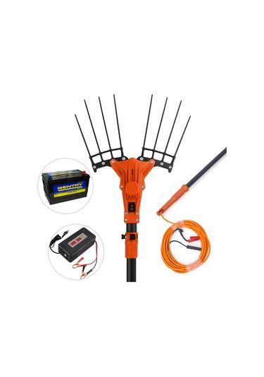 Hfs 12v Akülü Zeytin Hasat Makinesi Seti - 105 Ah Akü + Şarj Aleti