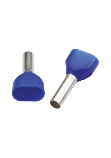 Tbloc Ies 2x2,5/10 Mavi Çift Girişli Yüksük İzoleli A Norm 250'li Paket