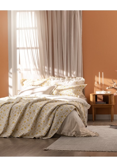 Madame Coco Roseline Çift Kişilik Yatak Örtüsü Seti - Sarı Yo0000000093 Sarı