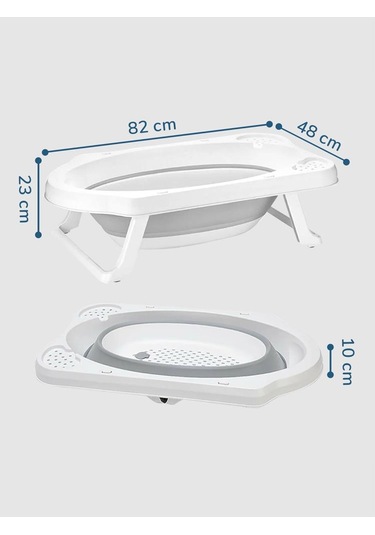 Kujju Katlanır Küvet Seti 3'lü - Standart