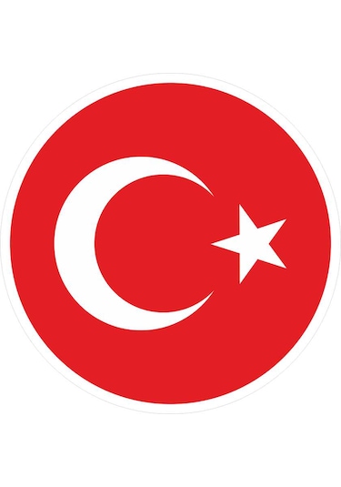 14x14 Cm Reflektif Türk Bayrağı Sticker