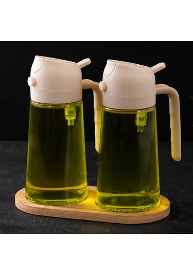 Porsima Alk-3154 Çok Amaçlı Cam Sprey Şişe -yağlık Limon Sirke Sos Püskürtücü, Sızdırmaz Standlı Yağlık Krem Krem