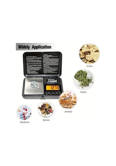 Fastbuy Wangxi Siyah Mutfak Tartısı 200g - 0,01g Hassasiyetli Kalibrasyon Siyah