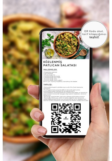 Karaca Air Pro Cook Köz XL Airfryer 4 L Yağsız Fritöz (Teşhir) Black Gold