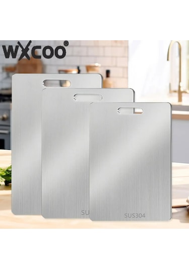 Liangmei Paslanmaz Çelik Kesme Tahtaları Mutfak Kalınlaşmış -