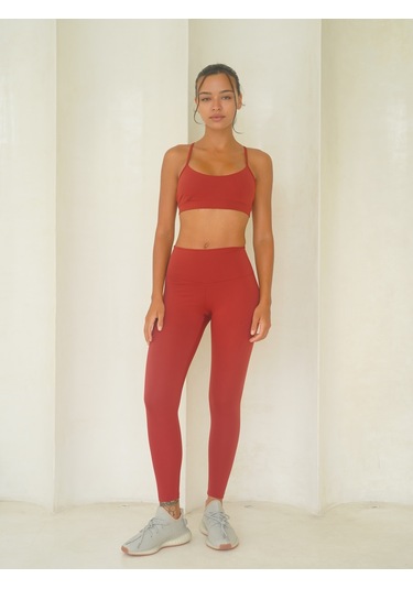 Fold Kaplı Spor Bordo Crop Bordo