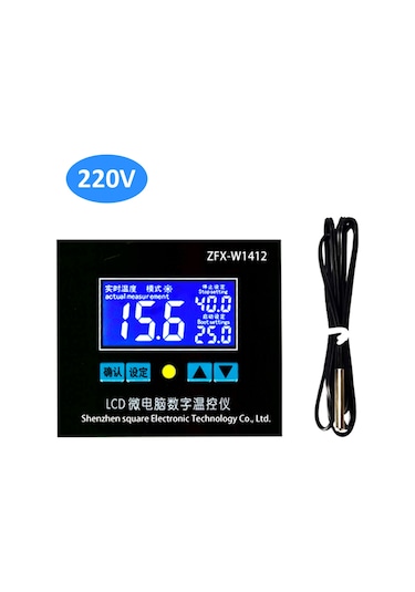 Leezsing Mikrobilgisayar Dijital Sıcaklık Kontrol Cihazı Akıllı Yüksek Renkli