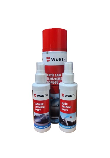 Yiğitay Würth Kışlık Oto Cam Temizlik Bakım Seti-3 Ürün