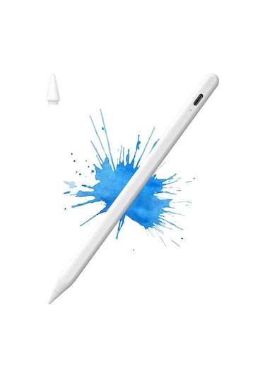 Apple Uyumlu iPad  Stylus Dokunmatik Kalem Palm Rejection Mıknatıslı Eğilmeye D