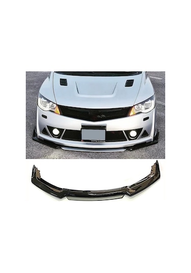 Mitsubishi Carisma 1995-2003 Gri Şeritli Renkli Ön Ek Ön Lip Piona Black 4 Prç