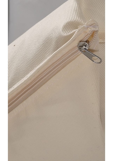 Vedsey 3'lü Set 70x50x25 Cm Krem Hurç Pencereli Krem