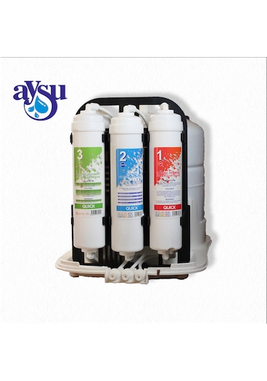 Su Arıtma Cihazı 5 Aşamalı 8 Lt. Pompasız - Kırmızı