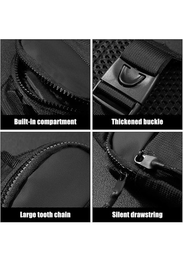 Erkekler Ve Kadınlar İçin Ayarlanabilir Omuz Askılı Su Geçirmez Göğüs Çantası, Mavi