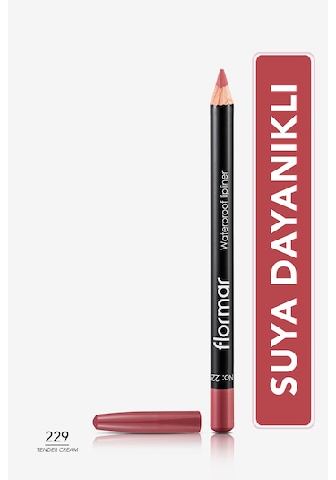 Flormar Waterproof Lipliner Sudan Etkilenmeyen Dudak Kalemi 229 Tender Cream