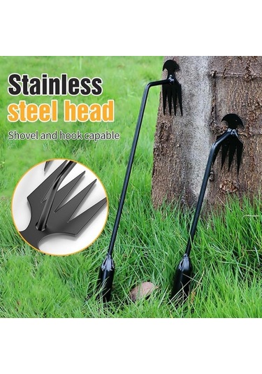 Foxyle Foxyle Weeder, Weed Çekme Aracı, 4 Diş Manganez Çelik Kökün