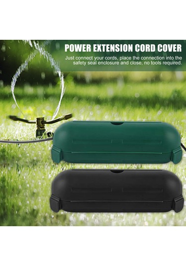 Kosona Su Geçirmez Elektrik Kablosu Koruma Kutusu - 2 Adet Yeşil, Ip44 Dayanıklı Pp Malzeme