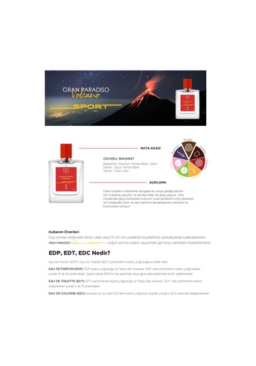 Aqua di Polo 1987 APCN000512 Gran Paradiso Volcano Sport EDP 50 ML Erkek Parfüm