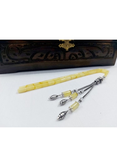 Orjinal Kesme Kaya Damla Kehribar Tesbihölçü:5 X10