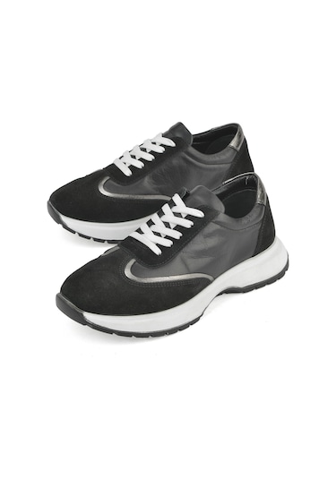 Ziya, Kadın Hakiki Deri Sneaker 1531050z26501005k Siyah 1531050z26501005k 000 Siyah