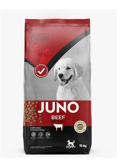 Juno Biftekli Yavru Köpek Maması 15 KG