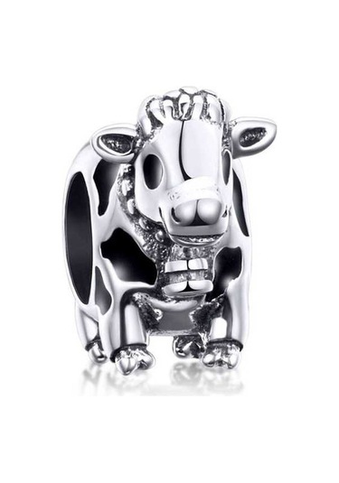 Fastbuy 925 Ayar Altın İnek Boncuklu Süs Boncuk, Renkli, Scc1049 Uygun Çok Renkli