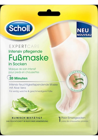 Scholl Aloe Veralı Ayak Maskesi Çorapları 1 Çift 2 Adet