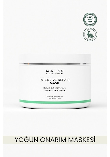Matsu Intensive Repair Yıpranmış Saçlar İçin Yoğun Bakım Maskesi 350 ML