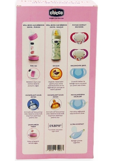 Chicco Bebeğinizin İlk Seti Pembe Paket 3'lü