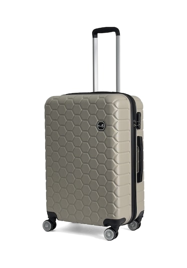 Reymond Luggage Altıgen Abs Seyahat Valizi, Orta Boy Bej