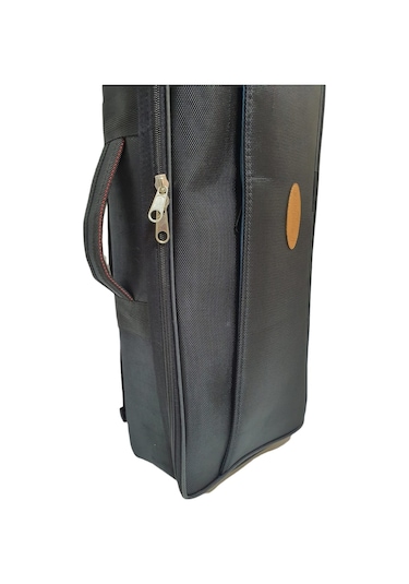 Profesyonel Evalı Kumaş Gigbag Çiftli Kemençe Kılıfı - Siyah Renk - Su Geçirmez